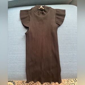 Black Ribbed Knit Top from Francesca’s